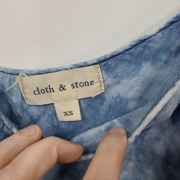 Cloth & Stone Chambray Camisole Acid Wash Womens XS - Picture 3 of 6